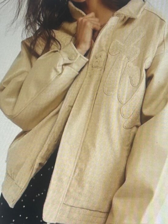 Free People House of Sunny Jackets & Blazers - Free People House of Sunny Take a Trip Stone Tan Cord Quilt Bomber Jacket NEW